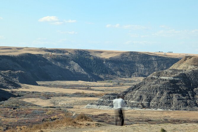 1 Day Drumheller Private Group Custom Tour: Calgary to Badlands - The World’s Largest Little Church and the T-Rex mouth climb