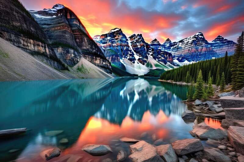 Banff/Canmore: Moraine Lake and Lake Louise 90 Min Each - Moraine Lake: Turquoise Water and Peak-Backed Views