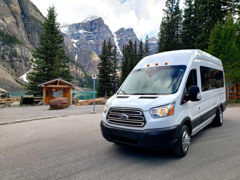 Banff/Canmore- Moraine Lake & Louise-Morning or Sunset Tour - The van ride choreography: how the schedule flows