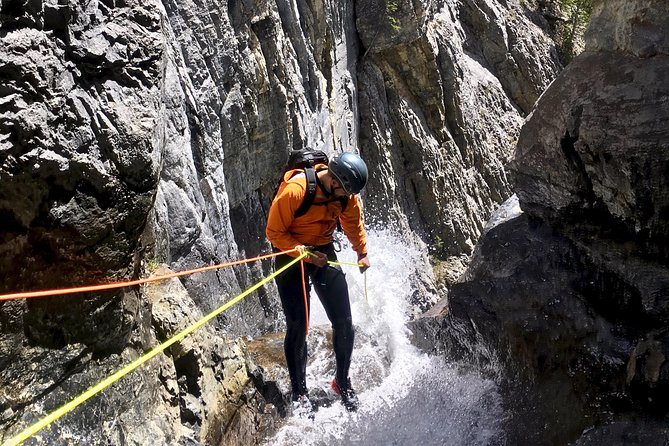 Banff Canyoning - Ghost Canyon (Intermediate Level) - Ghost Canyon’s real draw: technical rappels, with a training-first mindset