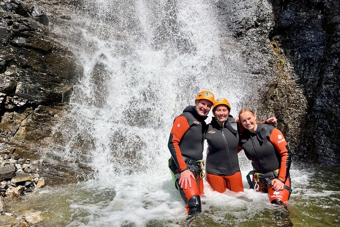 Banff Canyoning - Ghost Canyon (Intermediate Level) - The day on the clock: suit up, safety clinic, then 3–4 hours of canyon descent