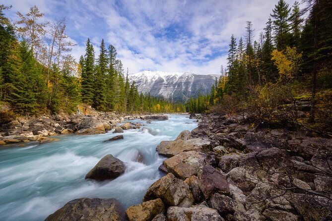 Banff Gondola Lake Minnewanka Johnston canyon and Banff Town - Bow Falls and Surprise Corner: two quick payoff stops