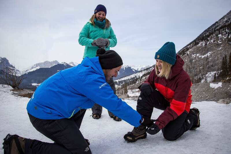 Banff: Grotto Canyon Icewalk - Ice Cleats, Poles, and the Real Meaning of Easy in Winter