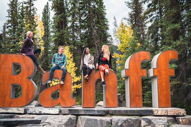Banff Lake Louise Moraine & Emerald Lake Tour - Banff Avenue and Bow Falls: End With Town Energy (Not Just Nature)