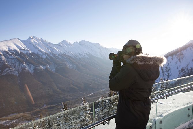 Banff Winter Tour Featuring Mountaintop Dinner and Banff Gondola - Cascade Ponds and the winter-road reality check