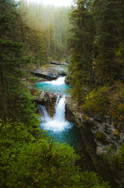 Calgary: Banff Top Lakes Tour with Banff Town Visit - Natural Bridge: a “stand here and watch water work” stop