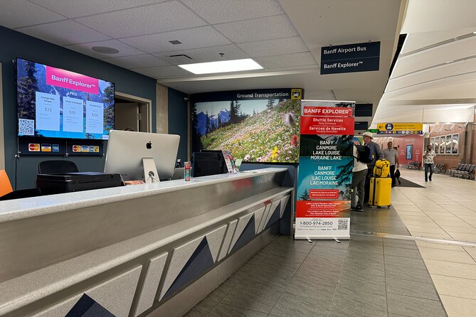 Calgary YYC Airport: Affordable Shared Shuttle to Banff & Canmore - The Final Destination: Mount Royal Hotel Bus Terminal in Banff