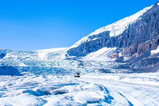 Columbia Icefield Tour with Glacier Skywalk from Calgary - Ice Explorer ride and the short glacier walk