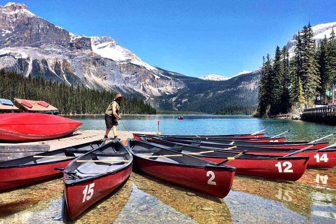 Day Trip: Lake Louise, Moraine Lake, Emerald Lake, Banff - Emerald Lake: turquoise water, a wooden bridge, and a quick stop that pays off