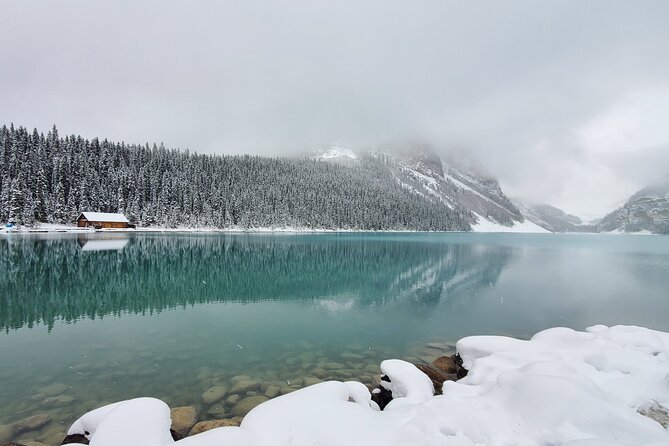 Discover Banff National Park - Premium Day Trip - Surprise Corner in summer, Bow Falls off-season
