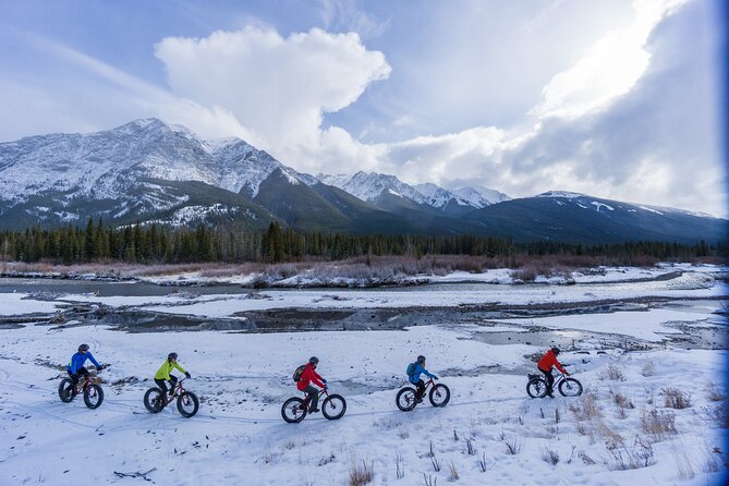 Electric Fat Biking Adventure in Banff | Small Group Adventure - Bow Avenue to Bow River Trail: The Scenic Warm-Up