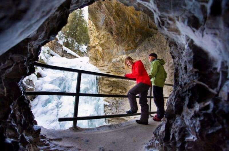 From Banff: Marble & Johnston Canyon Icewalk Combo - Crossing the Continental Divide: The Tour’s Best “Context Moment”