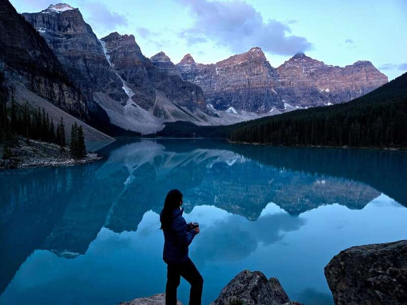 From Canmore/Banff: Moraine Lake Sunrise & Lake Louise Tour - Sustainability Touch: One Tree Planted per Booking