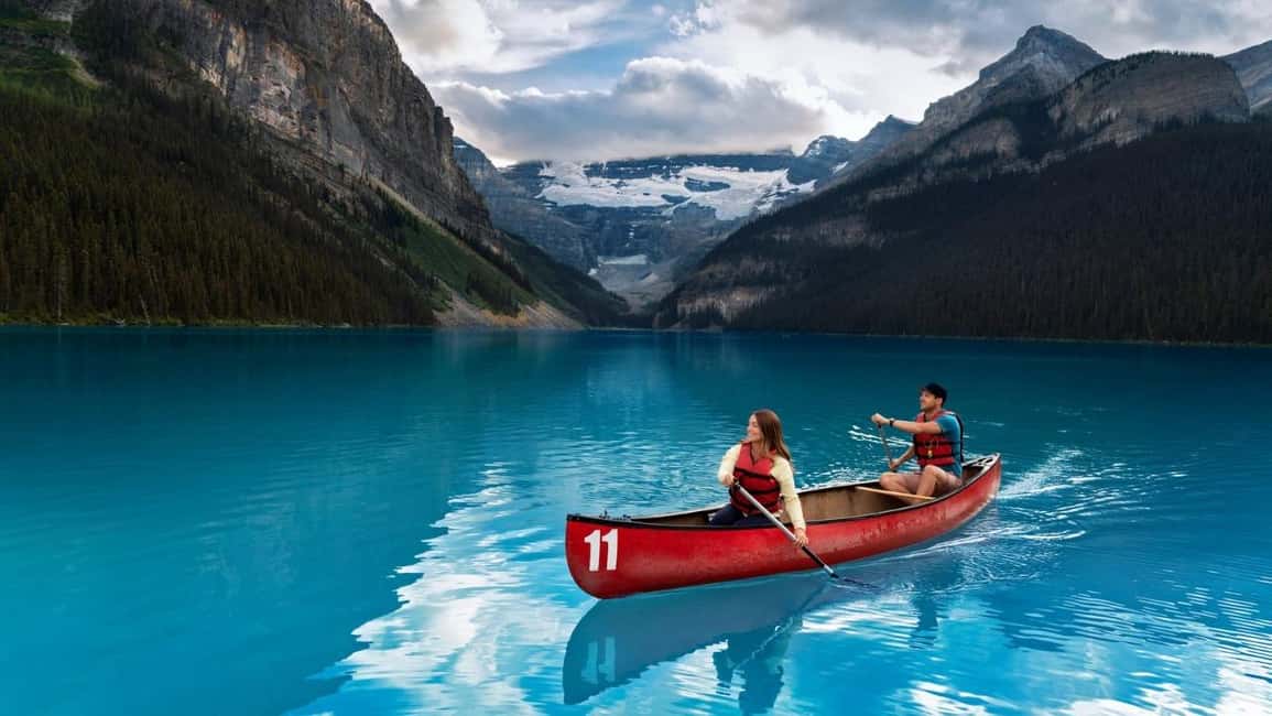 Lake Louise, Emerald Lake, Minnewanka Cruise & Banff Town - Lake Louise: Lakeshore Trail, Fairmont Views, and Seasonal Canoes