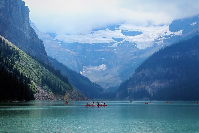 Moraine Lake, Lake Louise Johnston Canyon Banff National Park - Johnston Canyon: Suspended Bridges and Winter Traction