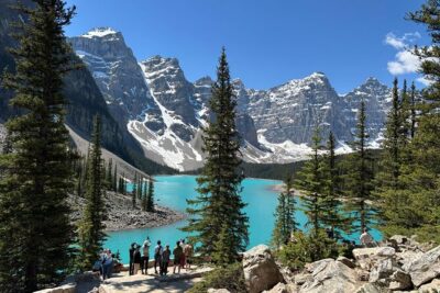Moraine Lake & Louise & Banff Day Tour From Calgary-Canmore-Banff - Lake Louise: Turquoise Summer Water and Winter Ice-Skating Magic