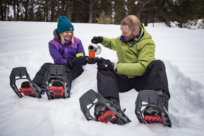 Snowshoeing Tour to the Paint Pots - The play break: crazy carpet slide + maple taffy in the snow
