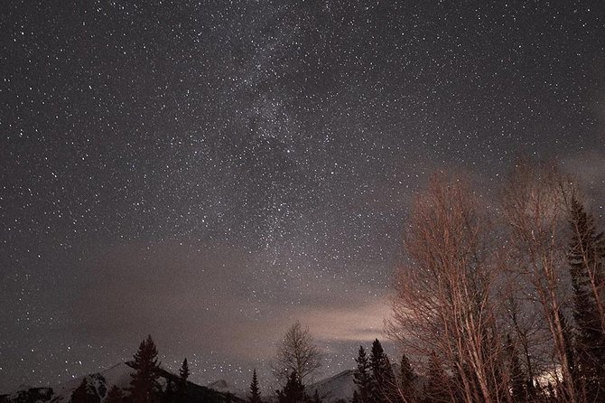 Stargazing Tour - Kananaskis After Dark - The moonlit snowshoe hike through the forest