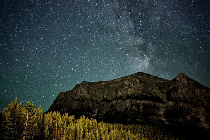 Sunset at Moraine Lake & Stargazing Tour from Canmore/Banff - Stargazing setup: telescopes, binoculars, headlamps, and real night-sky time