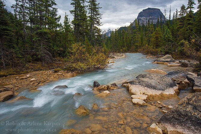 Tour of Yoho National Park See Canada's Second Highest Waterfall - Takakkaw Falls: feeling the mist from Canada’s big drop